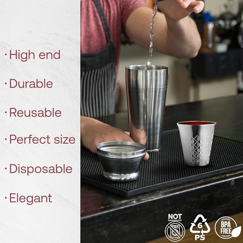 5 oz Silver Disposable Kiddush Cups - 110 Pack for Shabbat and Holidays