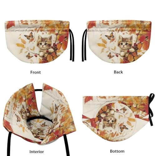 Insulated Tea Cozy for Teapots - Fall Leaf Butterfly Thermal Kettle Cover