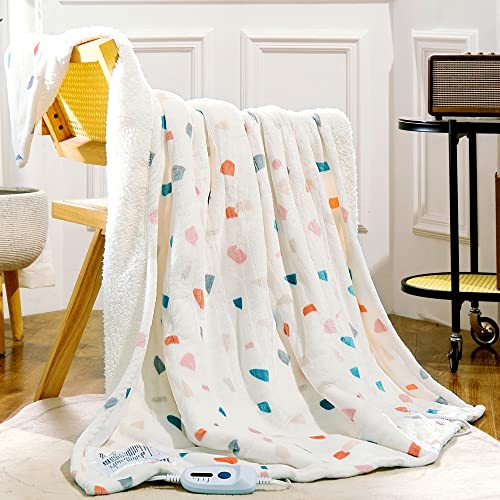 Electric Heated Blanket 50x60 with 4 Heat Levels & Auto Off