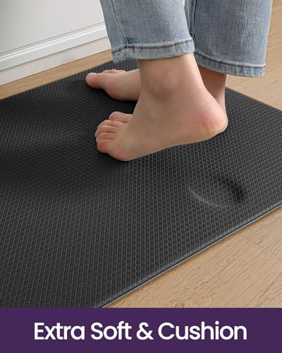 Anti-Fatigue Kitchen Floor Mat, 17x59 Inch Cushioned Standing Runner Rug