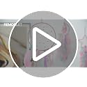 3-Piece Pink Dream Catcher Set - Star, Moon & Sun Wall Decor for Girls Room