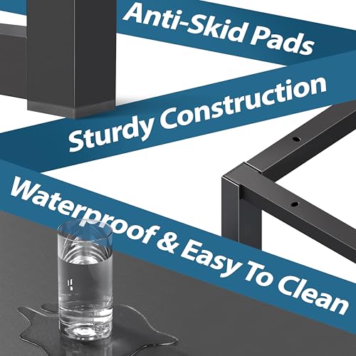 40-Inch Home Office Computer Desk - Compact Mission Style Table, Black
