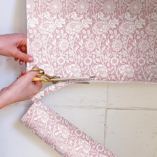 Rose Scented Drawer Liners - Floral Paper Sheets for Wardrobes, 5 Pack