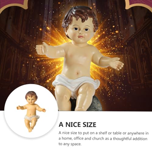 2.4-Inch Baby Jesus Nativity Figurine for Manger Scene and Easter Decor