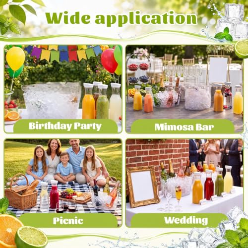 Mimosa Bar Supplies Set for Weddings & Parties - Drink Station Kit with Ice Buckets, Carafes, Labels