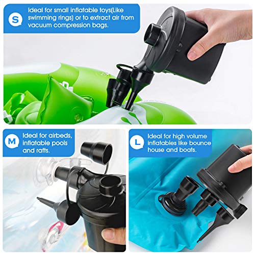 Electric Air Pump for Inflatables - Quick Fill Inflator & Deflator