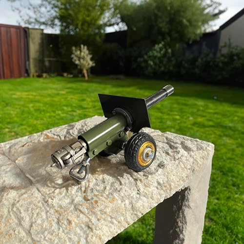 Stainless Steel Mini Cannon Model with Recoil Mechanism