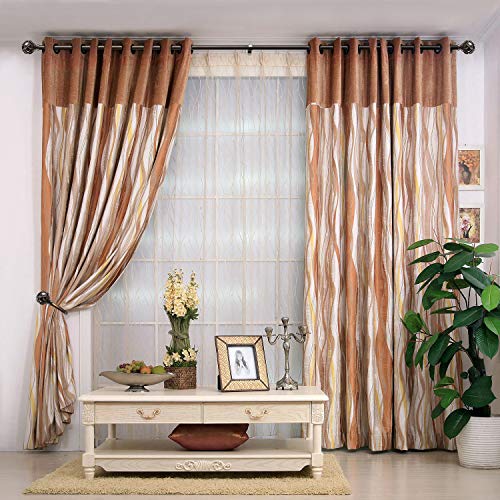 Decorative Wall Mounted Curtain Holdbacks - Bronze Netted Finial Tiebacks