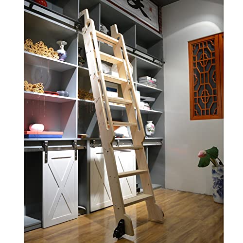 13ft Sliding Library Ladder Hardware Kit, Rolling Track for Home Loft