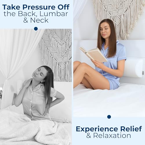 Memory Foam Knee Pillow for Back Sleeping – Half Moon Support
