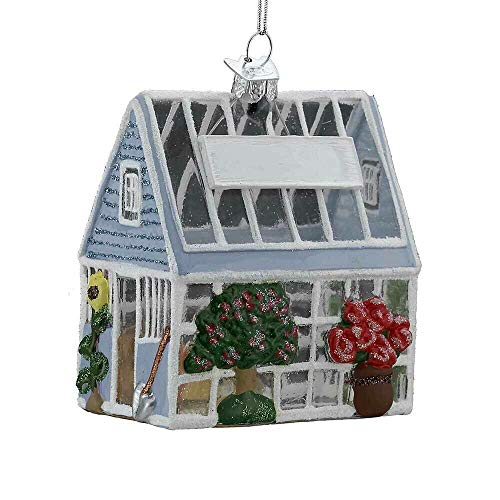 Kurt Adler Noble Gems Greenhouse Ornament 3.25 Inch Christmas Decor
