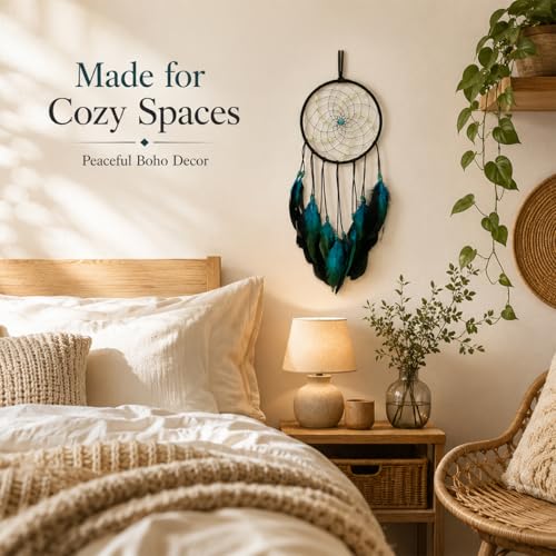 Luminous Handmade Dream Catcher Wall Hanging Decor with Glow Beads