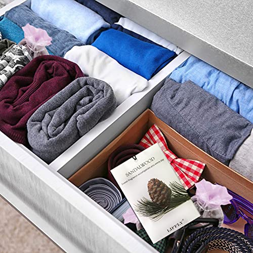 14-Pack Sandalwood Scented Sachets for Closets, Drawers, and Cars