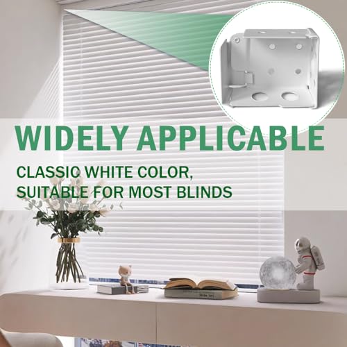 2-Inch High Profile Mini Blind Brackets, Steel Window Headrail Holders