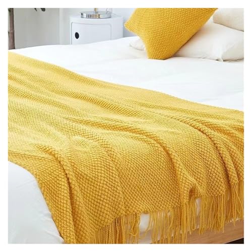 Solid Color Decorative Bed Runner Scarf, Modern Bed End Throw Blanket