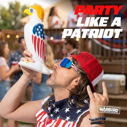 Patriotic Eagle Beer Bong Funnel with 66oz Capacity - American Party Drinking Tool