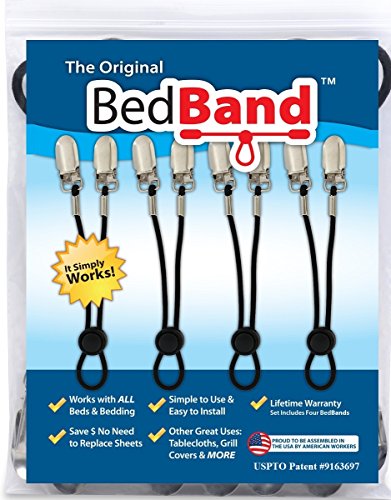 Patented Bed Sheet Holder Gripper - 4 Pack USA Made
