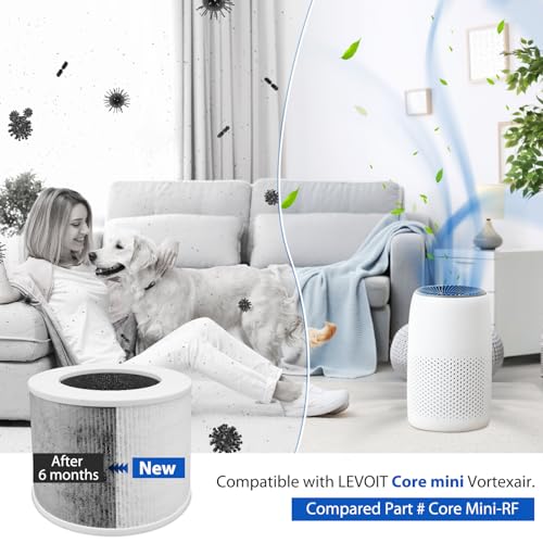 Core Mini Replacement Filter 2-Pack H13 True HEPA for Levoit Air Purifier