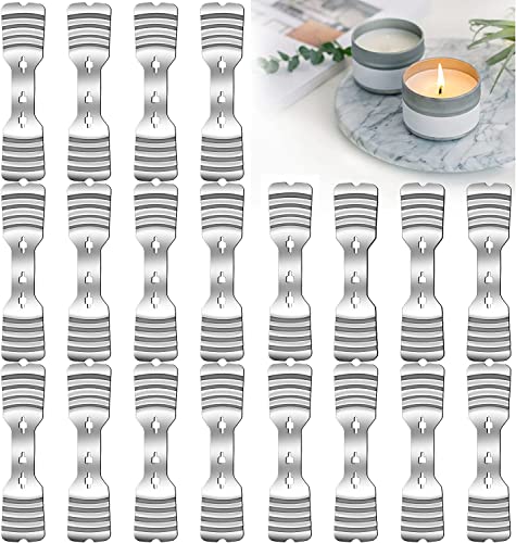 20 pcs Stainless Steel Candle Wick Holders for Candle Making