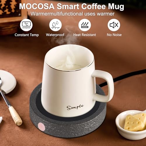 MOCOSA Black Candle Warmer Plate for Candles & Beverages, No Cup Included