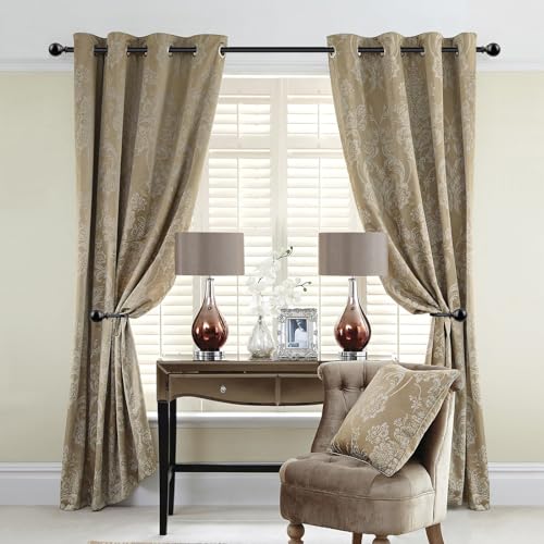 Modern Round Curtain Rod Finials, Decorative End Caps for 3/4 & 7/8 Inch Rods