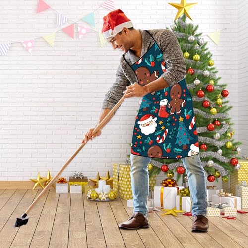 Christmas Apron for Men Women Kids Baking Cooking Holiday Party Gift