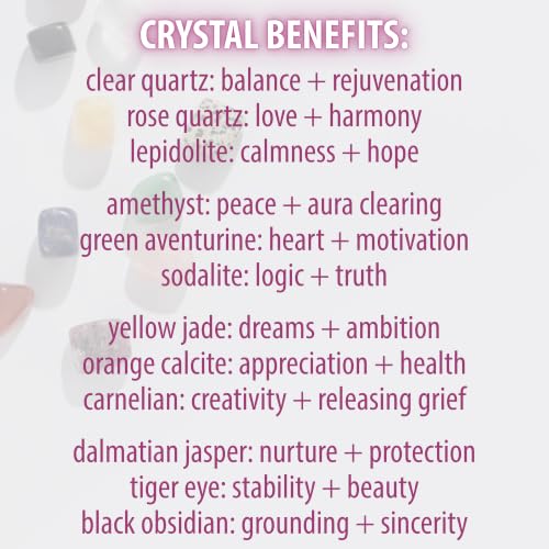 Healing Crystal Stone Set of 12 – Pocket-Sized Polished Gemstones