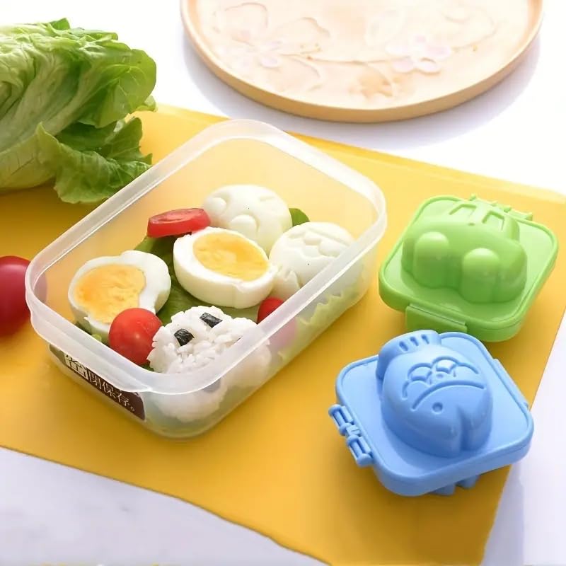 8-Piece Square Hard-Boiled Egg and Sushi Rice Mold Set