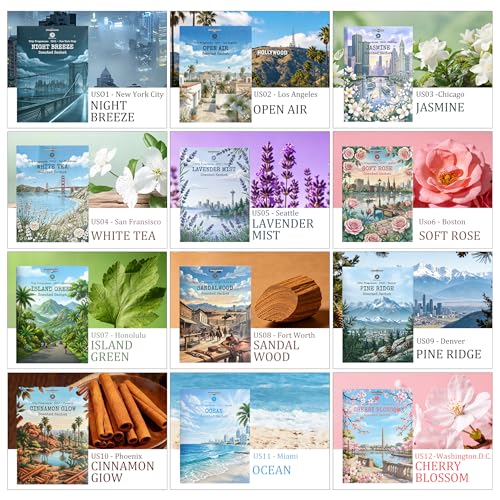 Jasmine Scented Sachets for Drawers, Closets and Cars - 12 Pack