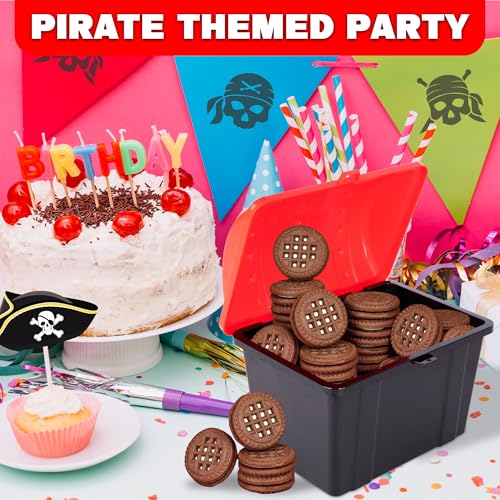 Treasure Chest Storage Box for Kids with Functional Metal Lock and Keys