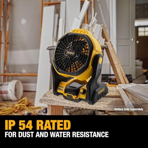 DEWALT 20V MAX Cordless Jobsite Fan, Variable Speed 650 CFM, Tool Only