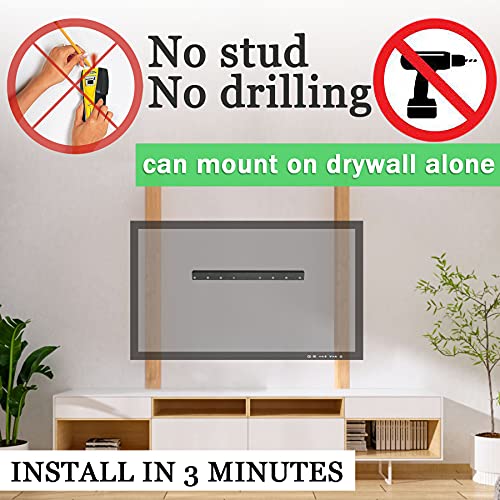 No Stud TV Wall Mount - Drywall Hanger Bracket for 13-55 Inch TVs up to 99 lbs