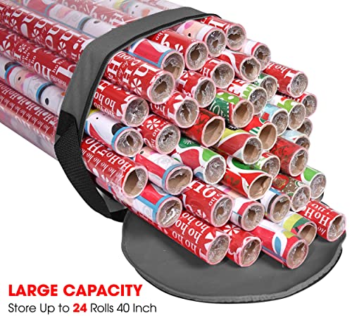 Wrapping Paper Storage Bag 42-Inch Under Bed Gift Wrap Organizer