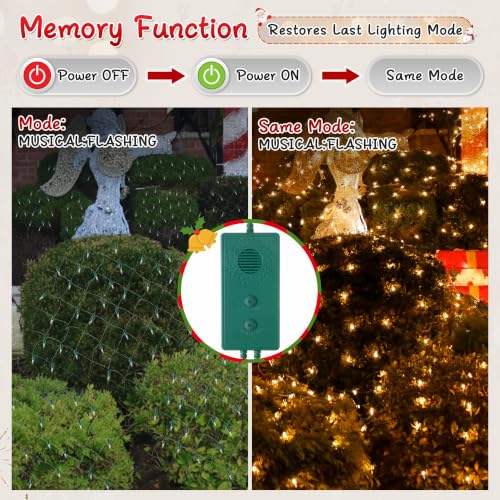 Enhon Vintage 90s Musical Christmas Lights Controller 2 Channel Green with 25 Songs, 7 Modes