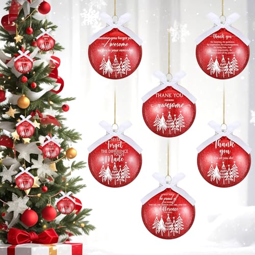 36 Pcs Christmas Ornaments Coworker Gift Glitter Balls Holiday Decorations