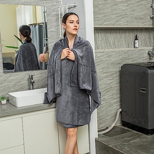 JML Microfiber Bath Towels 2-Pack (30" x 60") - Oversized Quick Dry