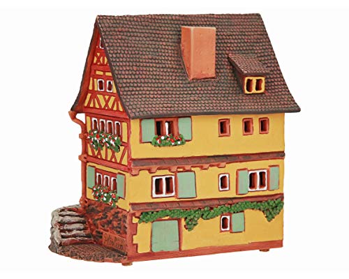 Ceramic Tealight Candle Holder Handcrafted Home Decor Collectible Miniature Lamp