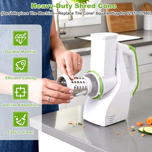 Shred Cone Replacement Blade for Salad Shooter with Cleaning Brush