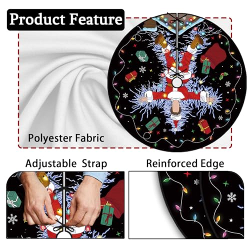 Christmas Tree Skirt 48 Inch - Decorative Xmas Tree Decor for Home