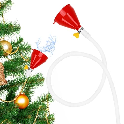 5FT Christmas Tree Watering Funnel System with Hose for Real Trees