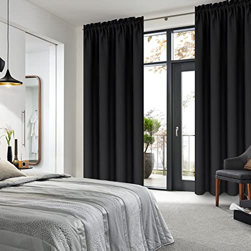 Blackout Curtains 42x63 Inch, 2 Panels, Thermal Insulated & Light Blocking