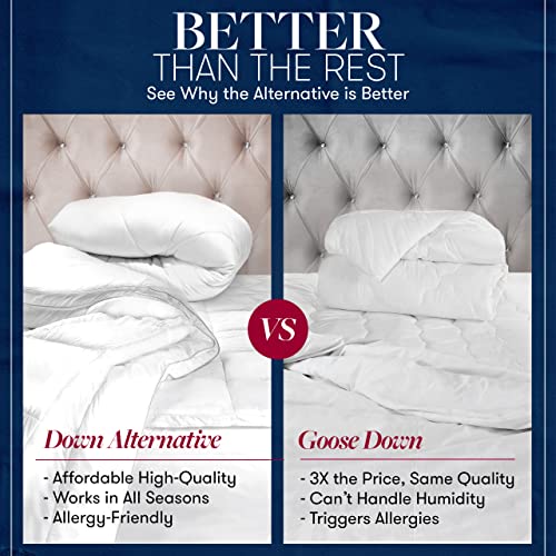 Beckham Hotel Collection Twin/Twin XL Down Alternative Comforter - Navy Blue