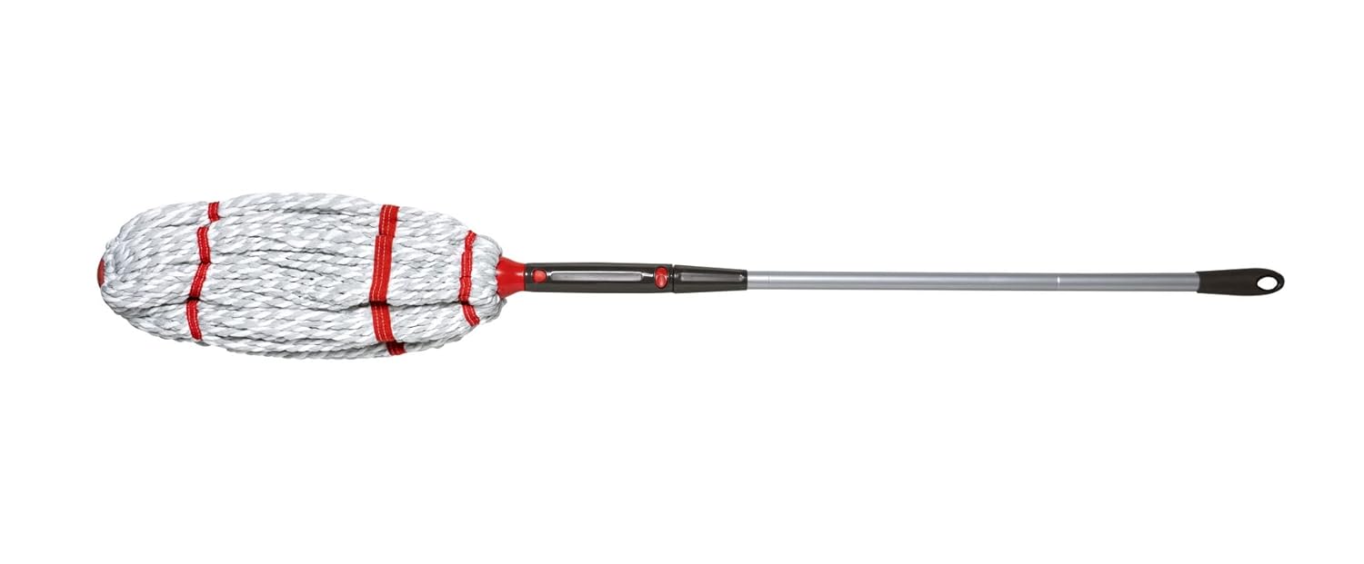 Rubbermaid Microfiber Twist Mop Kit - Machine Washable with 2 Refills | Lightweight & Safe for All Floor Types