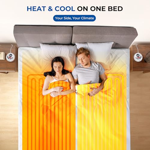 Heated Mattress Pad Queen Size | 12 Heat Settings & Auto Shut Off
