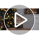 Christmas Snow Globe Lantern with Music, Timer & Swirling Glitter