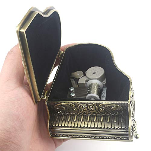 Boutique Embossed Metal Music Box - 'You Are My Sunshine' Melody, Handcrafted Antique Jewelry Gift