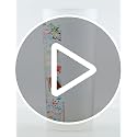 Bermuda Frosted Drinking Glass 15oz - Decorative Art Glass Cup