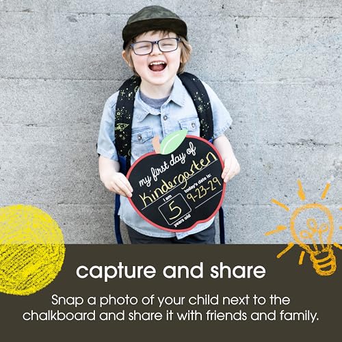 First and Last Day of School Reusable Apple Chalkboard Photo Prop