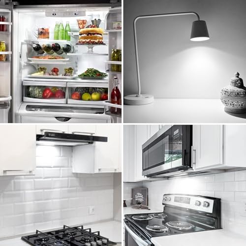 E17 LED Microwave Bulb Dimmable, 5W Daylight White 6000K (2 Pack)