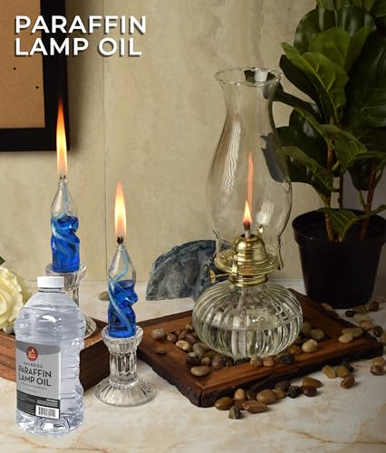 Ner Mitzvah 2L Paraffin Lamp Oil - Clear Smokeless Odorless Fuel for Indoor & Outdoor Use